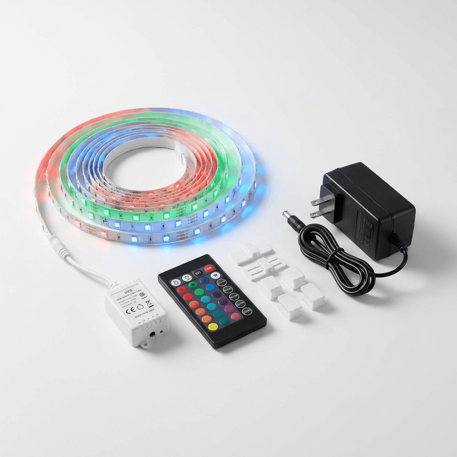 Flexible ambient LED strip for signage and desk lighting